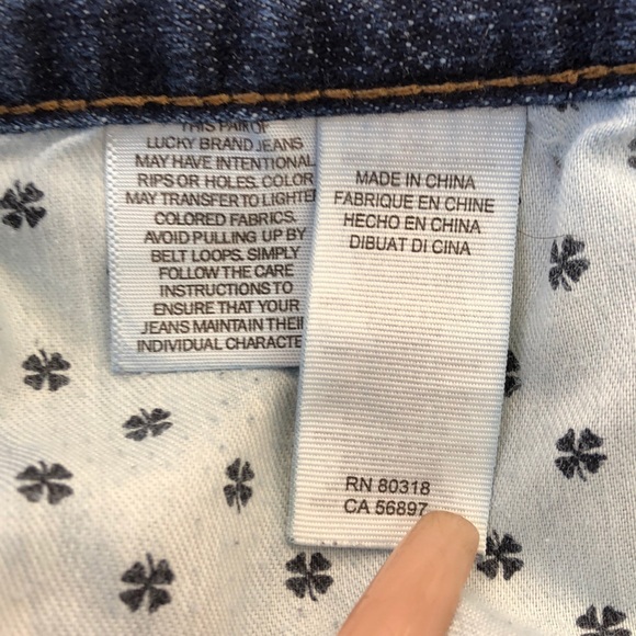 Lucky Brand Denim Straight Leg Jeans 38/32 - Picture 8 of 9
